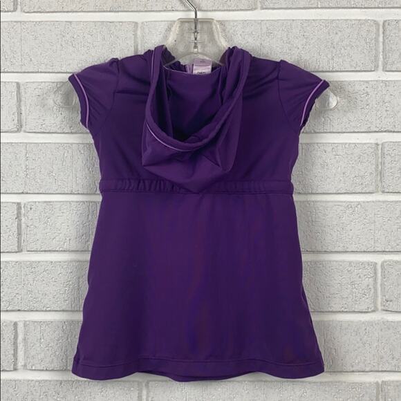 REI Infant Girls Purple Hooded Dress Size 12 Months - Picture 4 of 8